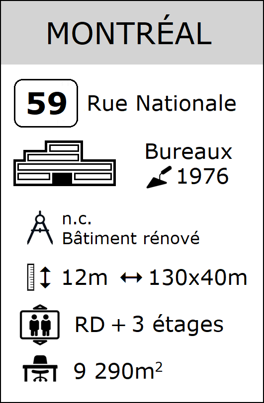 La fiche tour Montréal